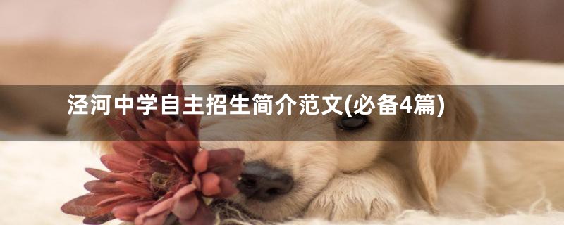 泾河中学自主招生简介范文(必备4篇)