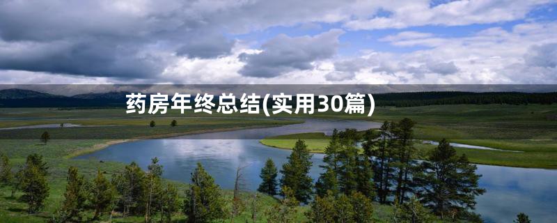 药房年终总结(实用30篇)