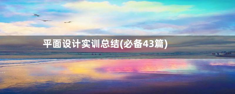 平面设计实训总结(必备43篇)