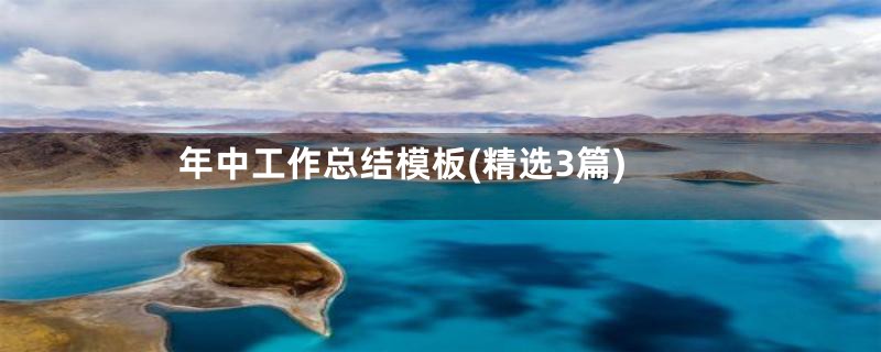 年中工作总结模板(精选3篇)