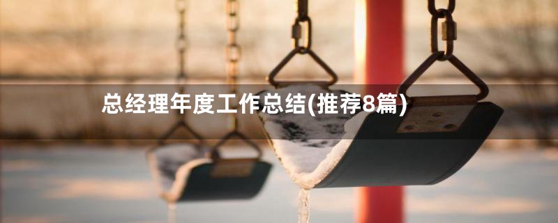 总经理年度工作总结(推荐8篇)