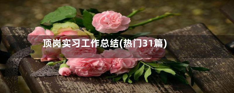 顶岗实习工作总结(热门31篇)