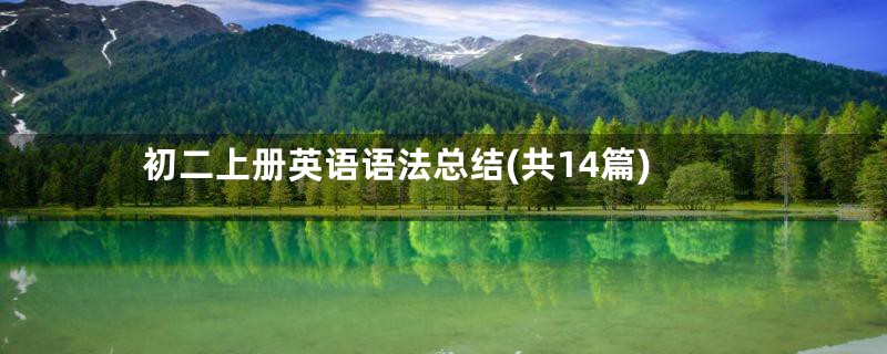 初二上册英语语法总结(共14篇)