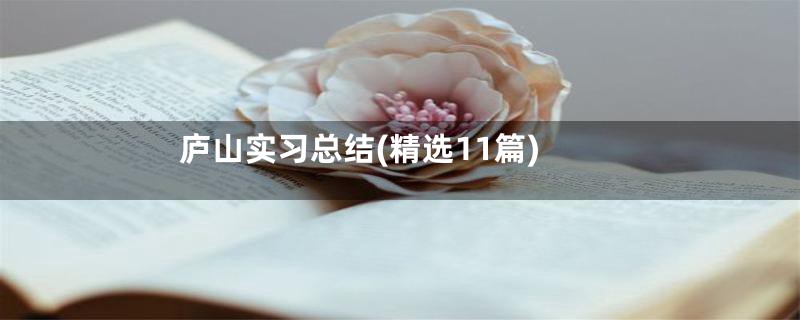 庐山实习总结(精选11篇)