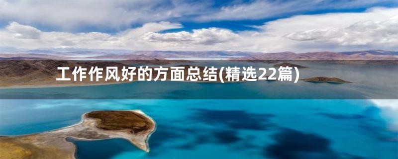 工作作风好的方面总结(精选22篇)