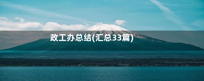 政工办总结(汇总33篇)