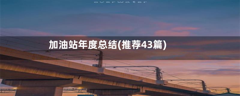 加油站年度总结(推荐43篇)
