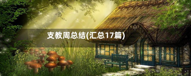支教周总结(汇总17篇)