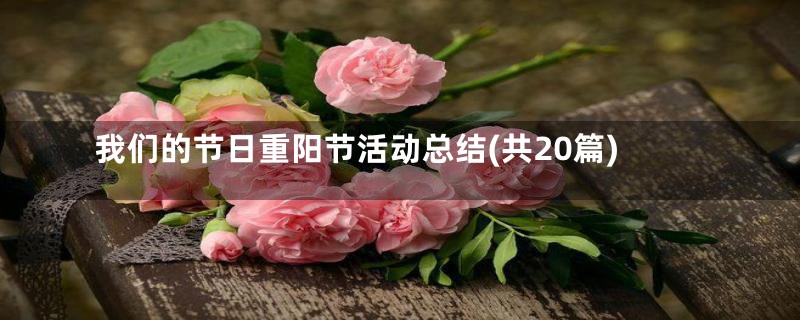 我们的节日重阳节活动总结(共20篇)