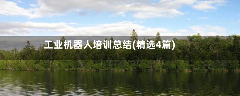 工业机器人培训总结(精选4篇)