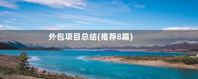 外包项目总结(推荐8篇)