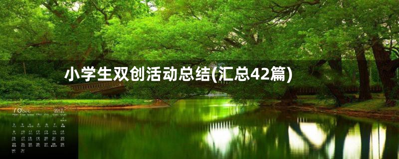 小学生双创活动总结(汇总42篇)
