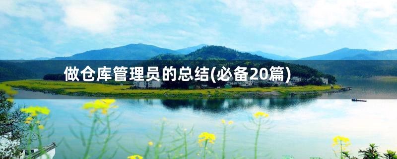 做仓库管理员的总结(必备20篇)