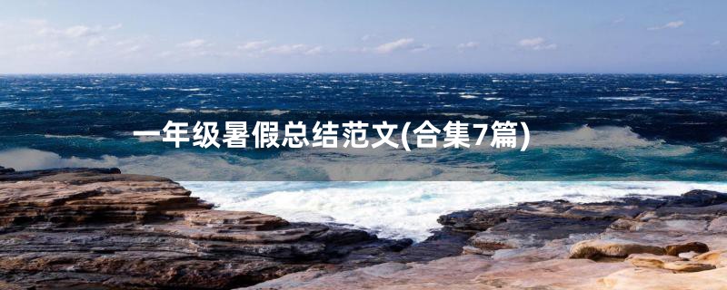 一年级暑假总结范文(合集7篇)