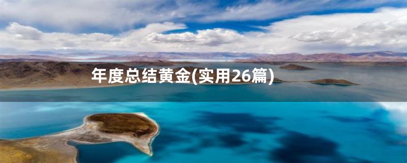 年度总结黄金(实用26篇)