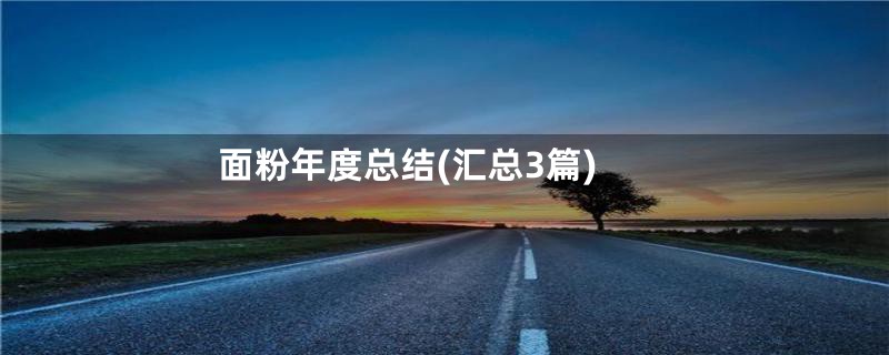 面粉年度总结(汇总3篇)