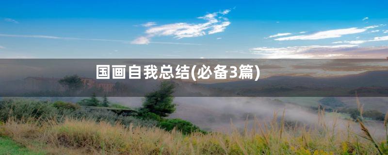 国画自我总结(必备3篇)