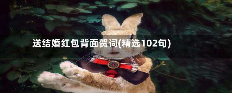 送结婚红包背面贺词(精选102句)