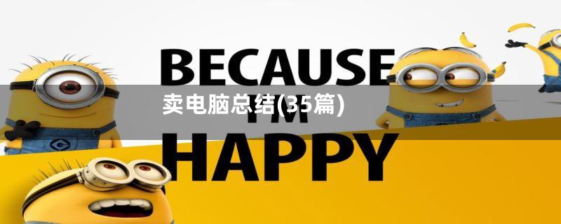 卖电脑总结(35篇)