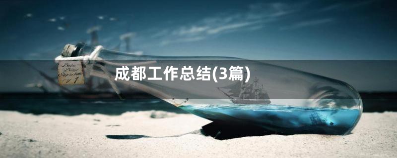 成都工作总结(3篇)