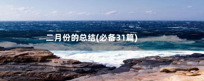 二月份的总结(必备31篇)