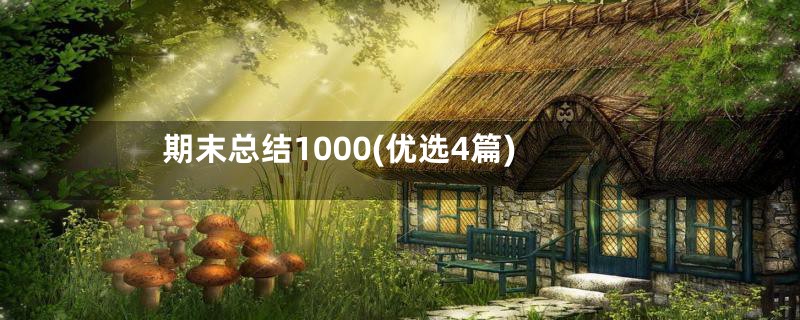 期末总结1000(优选4篇)