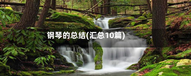 钢琴的总结(汇总10篇)