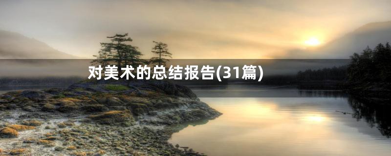 对美术的总结报告(31篇)