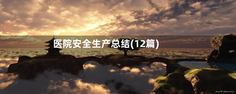医院安全生产总结(12篇)