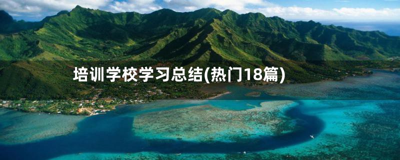 培训学校学习总结(热门18篇)