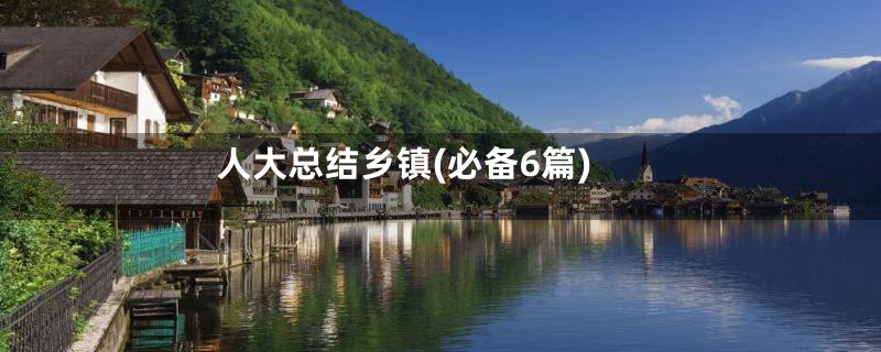 人大总结乡镇(必备6篇)
