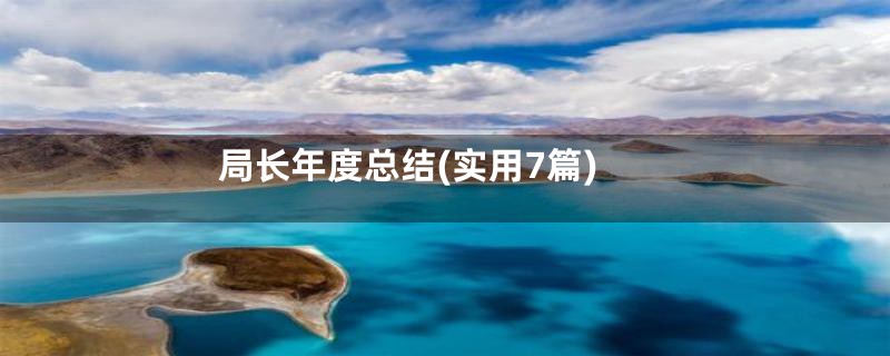 局长年度总结(实用7篇)