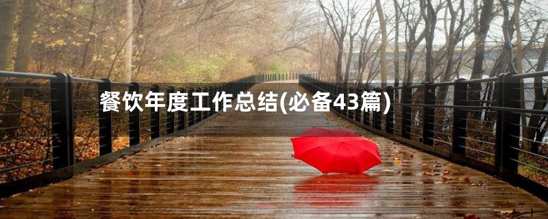 餐饮年度工作总结(必备43篇)
