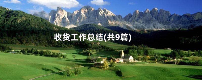 收货工作总结(共9篇)