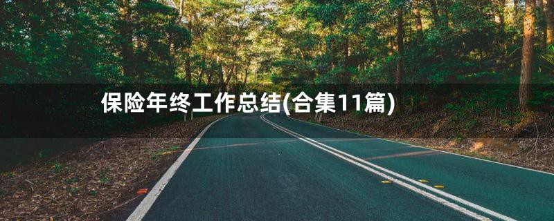 保险年终工作总结(合集11篇)