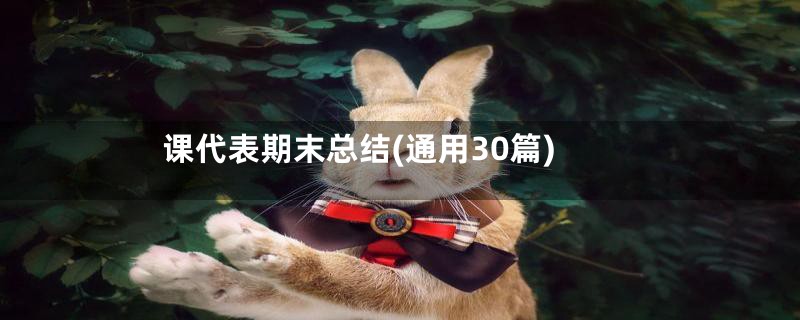 课代表期末总结(通用30篇)