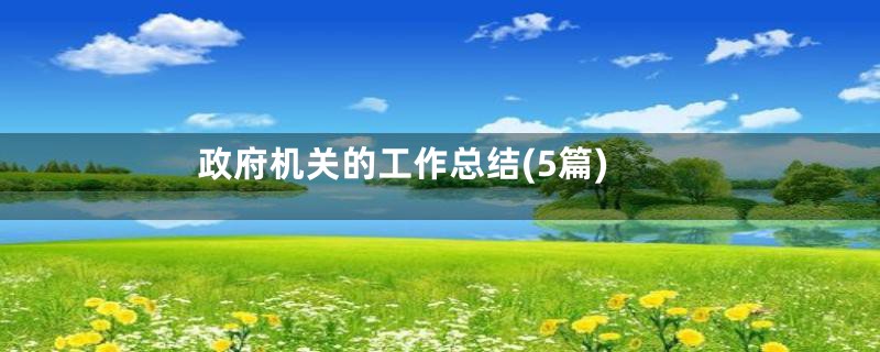 政府机关的工作总结(5篇)