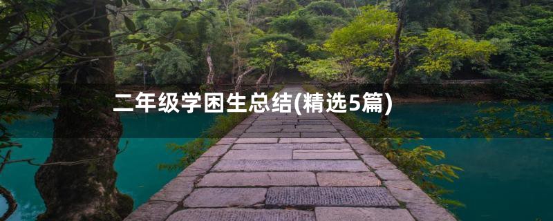 二年级学困生总结(精选5篇)