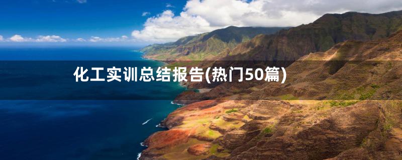 化工实训总结报告(热门50篇)