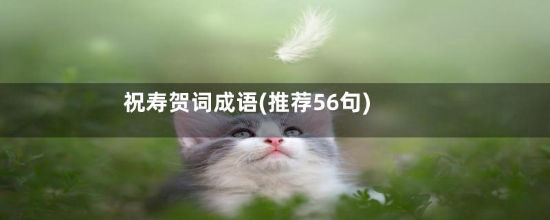 祝寿贺词成语(推荐56句)