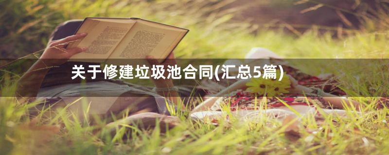 关于修建垃圾池合同(汇总5篇)