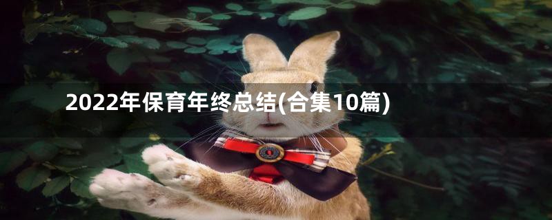 2022年保育年终总结(合集10篇)