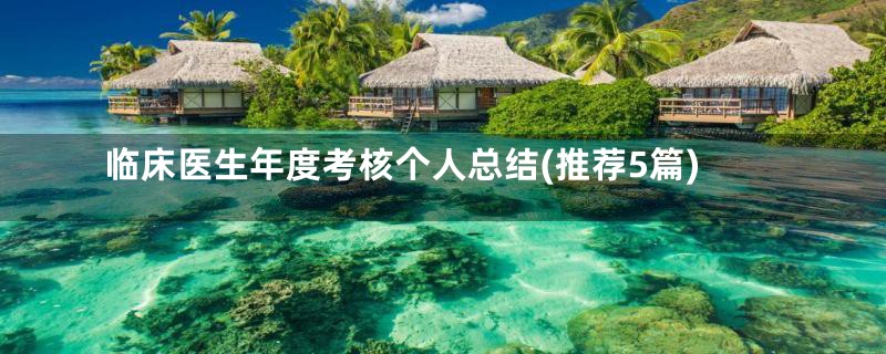 临床医生年度考核个人总结(推荐5篇)