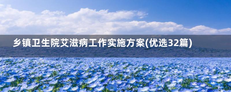 乡镇卫生院艾滋病工作实施方案(优选32篇)