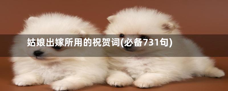 姑娘出嫁所用的祝贺词(必备731句)