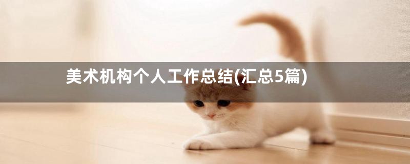 美术机构个人工作总结(汇总5篇)