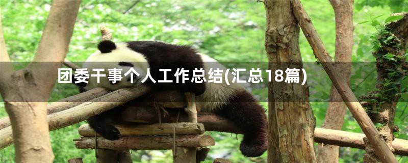 团委干事个人工作总结(汇总18篇)