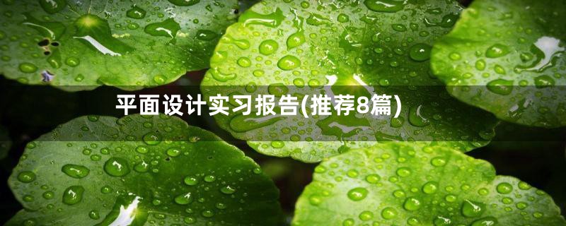 平面设计实习报告(推荐8篇)