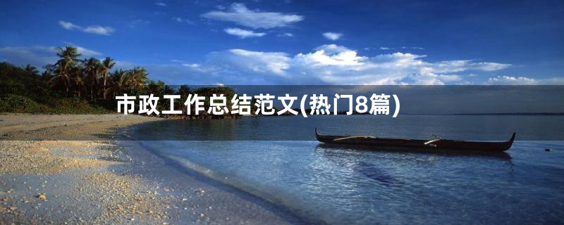 市政工作总结范文(热门8篇)