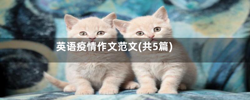 英语疫情作文范文(共5篇)